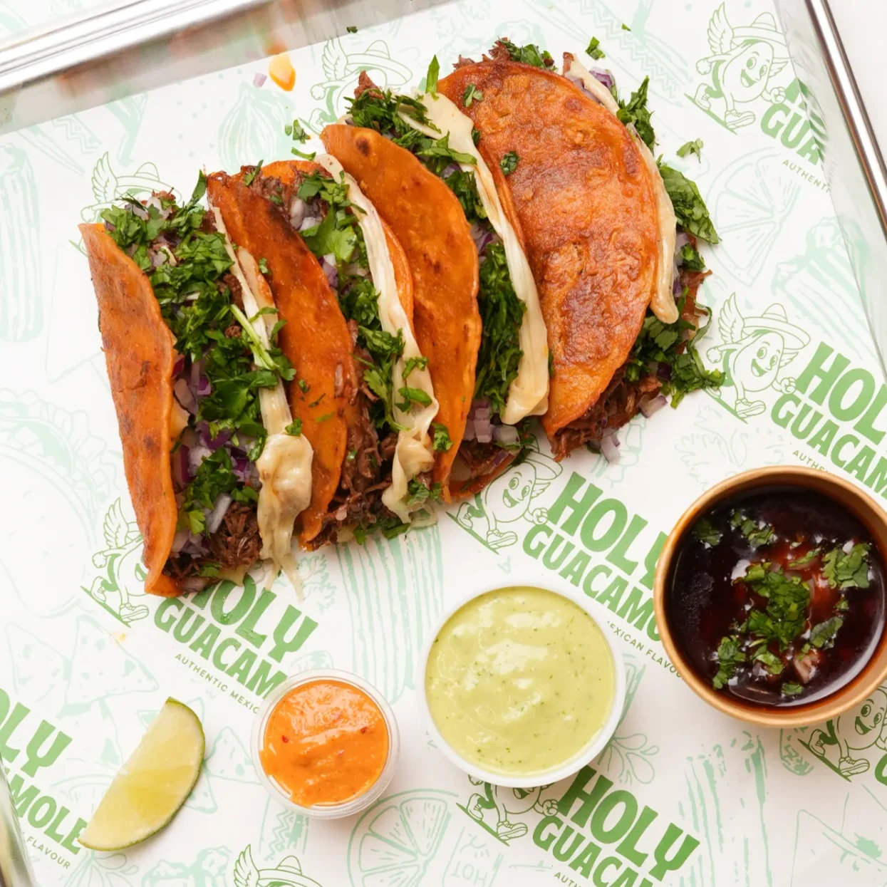 Food at Holy Guacamole